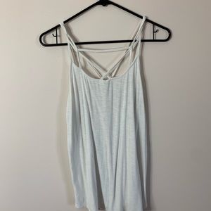 lacey white tank from AE